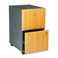 Bush Mobile 3-Drawer File Cabinet - Cherry/Slate Gray