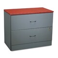Global Adaptabilities 2-Drawer File Cabinet - Cherry/Storm Gray