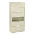 HON 600 Series 6-Shelf Legal Size File Cabinet with Receding Doors