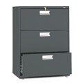 HON 600 Series 30-inch Wide 3-Drawer Lateral File Cabinet
