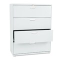 HON 600 Series 42-inch Wide 4-Drawer Lateral File Cabinet