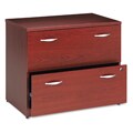 Bush Series C 2-Drawer Lateral File Cabinet - Mahogany