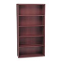 HON 10700 Series 5-Shelf Wood Bookcase - Mahogany