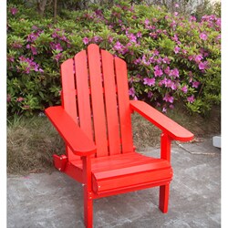 Red Adirondack Chair