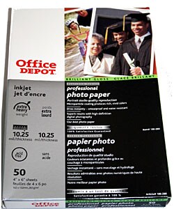Office Depot 4 x 6-inch Professional Photo Paper (400 Sheets)