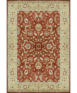 Hand-tufted Haley Rust/ Gold Wool Rug (3'6 x 5'6)