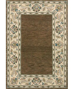 Hand-tufted Patrizzio Chocolate/ Latte Rug (7'10 x 11')
