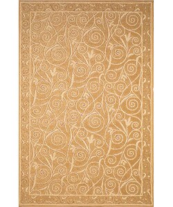 Madeira Scroll Sand Rug (7'8 x 10'7)