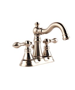 Traditional Centerset Brushed Nickel Bath Faucet