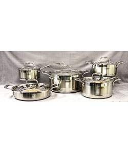 Concord 10-piece Tri-ply Stainless Steel Cookware Set