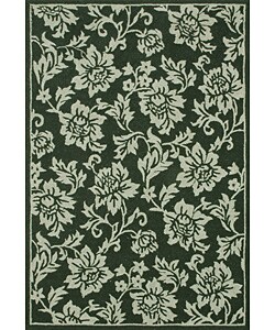 Hand-tufted Charleston Black Wool Rug (3'6 x 5'6)
