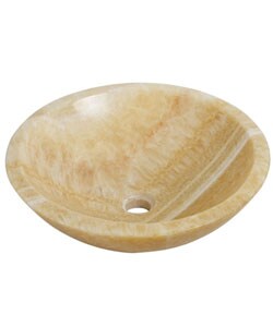 DeNovo Honey Onyx Vessel Sink Set