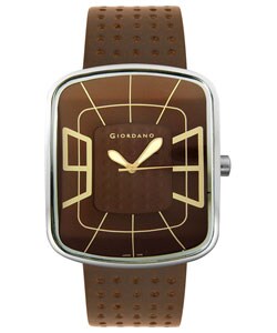 Giordano Men's Brown Leather Watch