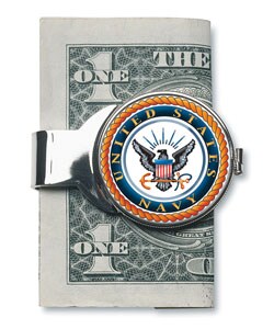 Silvertone JFK Navy Money Clip