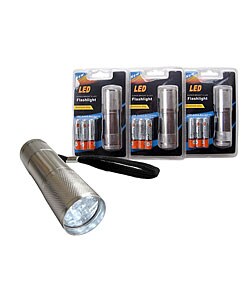 9 LED Mini Flashlights (Set of 4)