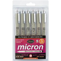 Pigma Micron Pens #05 0.45mm (Set of 6)