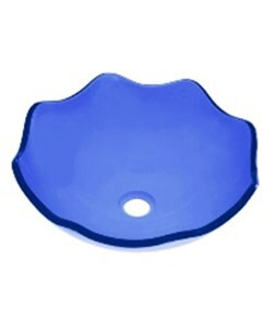 DeNovo Sardinia Clear Cobalt Oyster Glass Vessel