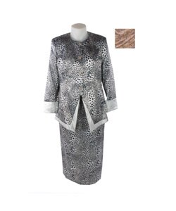 Grace Embellished Plus Size Skirt Suit