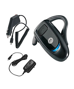 Motorola H350 Bluetooth Headset Mobile Kit includes 2 (two) AC Wall chargers, 1 (one) free car charger