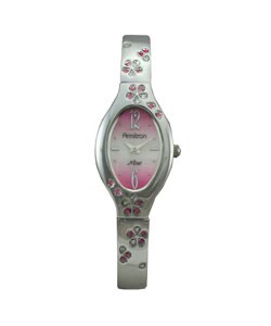 Now Women's Pink Crystal Quartz Dress Watch