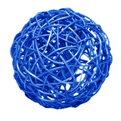 Sailing Blue Mini Spun Wicker Ball
