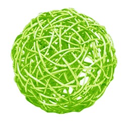 Large Spring Green Spun Wicker Ball