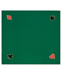 Green Felt Texas Hold 'Em Poker Game Layout