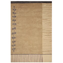 Hand-tufted Ivory Vined Path Rug (4' x 6')