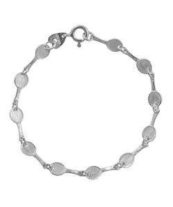 Sterling Silver Mini Tennis Racquet Bracelet