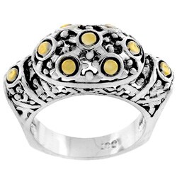Two-tone Antique-inspired Ring