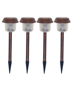Grip 4-piece Copper Solar Light Set