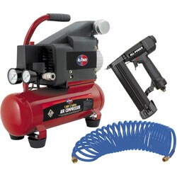 1.5HP 2-Gallon Air Compressor with Nail Gun