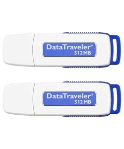 Kingston DataTraveler 512MB USB Flash Drive (Case of 2)
