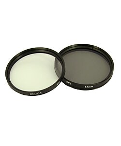 Dolica 62mm UV and CPL Camera Lens Filter Kit