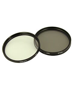 Dolica 67mm UV and CPL Camera Lens Filter Kit