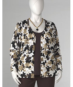Reality Plus Women's Plus Size Cardigan Sweater