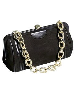 Kenneth Jay Lane Black Evening Handbag