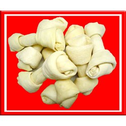 6-inch Rawhide Dog Bones (24 pieces)