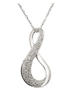 Sterling Silver 1/5ct TDW Diamond Necklace