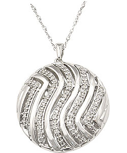 Sterling Silver 1/5ct TDW Diamond Necklace
