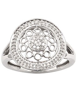 Sterling Silver 1/6ct TDW Diamond Sara Ring