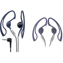 Sony Clip-on Style Blue Stereo Headphones