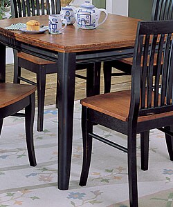 Newport Black Dining Table with Shaped Top