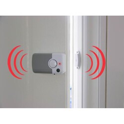 2 Piece Remote Control Door Alarm Security Set