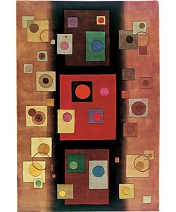 Hand-tufted Guggenheim Rug (3'9 x 5'9)