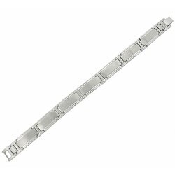 Stainless Steel Rectangular Link Bracelet