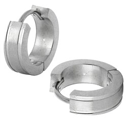 Elegant Stainless Steel Huggie Earrings