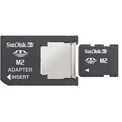SanDisk 1GB M2 Micro Memory Stick with Adapter