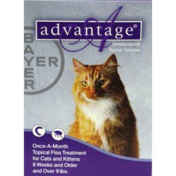 Advantage Flea Medication (Medium Cats-Purple) (Pack of 4)