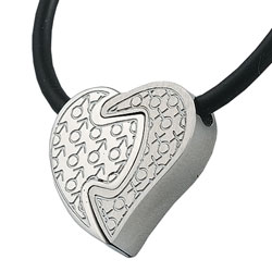 Stainless Steel His/ Her Heart Necklace